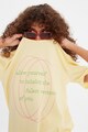Trendyol Памучна тениска с фигурална щампа Жени