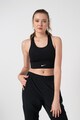 Nike Bustiera cu tehnologie Dri-FIT, logo si spate decupat, pentru fitness Femei