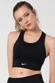 Nike Bustiera cu tehnologie Dri-FIT, logo si spate decupat, pentru fitness Femei