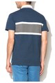 Lacoste Tricou polo bleumarin cu gri regular fit din pique Barbati