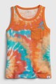 GAP Top de bumbac cu imprimeu tie-dye Fete