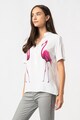 Zabaione Bluza cu imprimeu cu flamingo Luz Femei