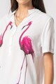 Zabaione Bluza cu imprimeu cu flamingo Luz Femei