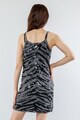 Twinset Rochie cu paiete si model zebra Femei