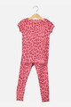 GAP Pijama din bumbac organic cu imprimeu leopard Fete
