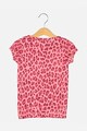 GAP Pijama din bumbac organic cu imprimeu leopard Fete