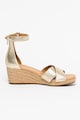 UGG Sandale-espadrile wedge cu aspect metalizat Eugenia Femei