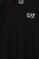EA7 Tricou din bumbac cu decolteu la baza gatului si imprimeu logo Baieti