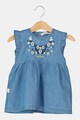 Pierre Cardin Baby Rochie din material chambray cu broderie florala Fete