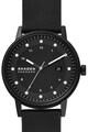 Skagen Ceas quartz cu o curea de piele ecologica Barbati