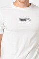 Puma Tricou de bumbac cu decolteu la baza gatului si logo Barbati