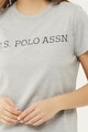 U.S. Polo Assn. Logómintás pamut pizsamafelső női