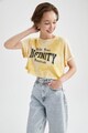 DeFacto Tricou crop supradimensionat cu model tie-dye Femei