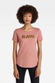 G-Star RAW Tricou de bumbac organic cu terminatie rotunda Femei