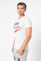 SUPERDRY Tricou slim fit cu model grafic Collegiate, ri melange deschis, bleumarin inchis, rosu inchis Barbati