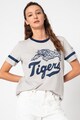 SUPERDRY Tricou din amestec de in cu imprimeu text Collegiate Ivy Femei