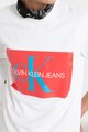 CALVIN KLEIN JEANS Bluza sport cu imprimeu logo si decolteu la baza gatului Barbati