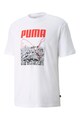 Puma Tricou cu decolteu la baza gatului si imprimeu Barbati