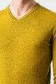 Tom Tailor V-nyakú pulóver kis logós részlettel férfi