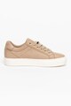 Esprit Pantofi sport flatform de piele ecologica Femei