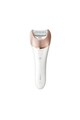 Philips Epilator  Satinelle Advanced Wet & Dry BRE650/00, 32 Puncte de prindere, 2 viteze, Acumulator, Alb Femei