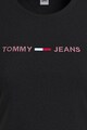 Tommy Jeans Tricou de bumbac organic cu decolteu rotund Femei