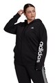 adidas Performance Hanorac cu fermoar si detalii logo Plus Size Femei