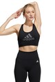 adidas Performance Bustiera sport cu imprimeu logo Don't Rest Femei