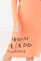 ARMANI EXCHANGE Rochie midi de jerseu cu imprimeu logo Femei