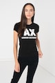 ARMANI EXCHANGE Слим тениска с декоративни камъни Жени