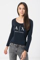 ARMANI EXCHANGE Bluza slim fit cu imprimeu logo Femei