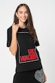 Love Moschino Tricou cu decolteu la baza gatului si aplicatie logo Femei