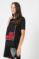 Love Moschino Tricou cu decolteu la baza gatului si aplicatie logo Femei