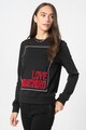 Love Moschino Суитшърт с овално деколте и лого Жени