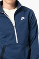 Nike Bluza sport din amestec de bumbac cu fenta cu fermoar Barbati