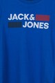 Jack & Jones Jack&Jones, Tricou cu decolteu la baza gatului si imprimeu logo Baieti