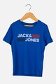 Jack & Jones Jack&Jones, Tricou cu decolteu la baza gatului si imprimeu logo Baieti