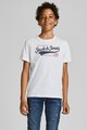 Jack & Jones Tricou cu decolteu rotund si imprimeu logo Baieti