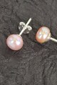 Dhamont Cercei de argint decorati cu perle de apa dulce, Roz/Argintiu Femei