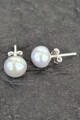 Dhamont Cercei de argint decorati cu perle de apa dulce Femei