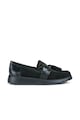 Geox Pantofi loafer de piele si piele intoarsa cu canafi Femei