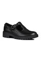 Geox Pantofi de piele Casey, Negru Fete