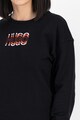 HUGO Bluza sport din bumbac cu decolteu la baza gatului si imprimeu logo Femei