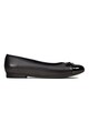 Clarks Balerini de piele Scala Bloom, Negru Fete