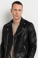 AllSaints Jacheta biker de piele Milo Barbati