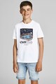 Jack & Jones Tricou cu imprimeu si decolteu la baza gatului Baieti