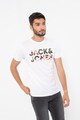 Jack & Jones Set de tricouri cu decolteu la baza gatului si logo supradimensionat Soldier - 2 piese Barbati