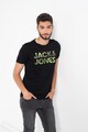 Jack & Jones Set de tricouri cu decolteu la baza gatului si logo supradimensionat Soldier - 2 piese Barbati