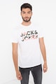 Jack & Jones Set de tricouri cu decolteu la baza gatului si logo supradimensionat Soldier - 2 piese Barbati