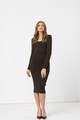 Liu Jo Rochie bodycon midi din tricot cu insertii de lurex Femei